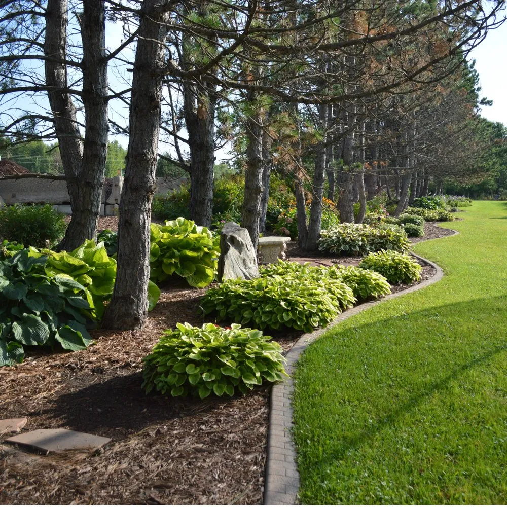 Local landscape installation with custom design in Forest Lake, MN by SBC Outdoor Services