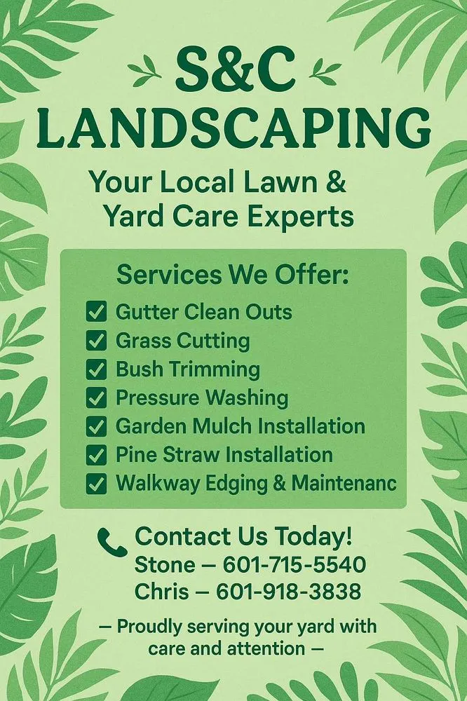 Top-rated landscape design experts serving Richland, MS - S&C Landscaping