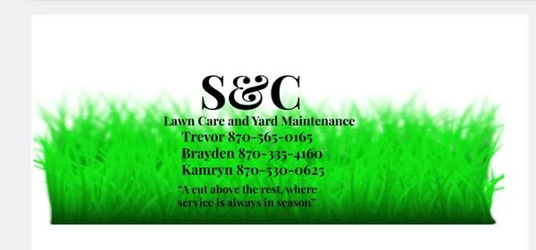 S&C Lawncare And Yard Maintenance Logo