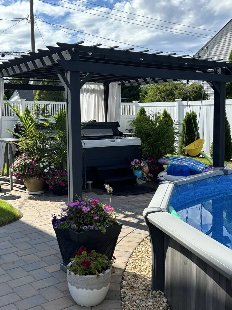 Trusted yard cleanup service with custom design across West Babylon, NY - Scanapico Bros Landscaping