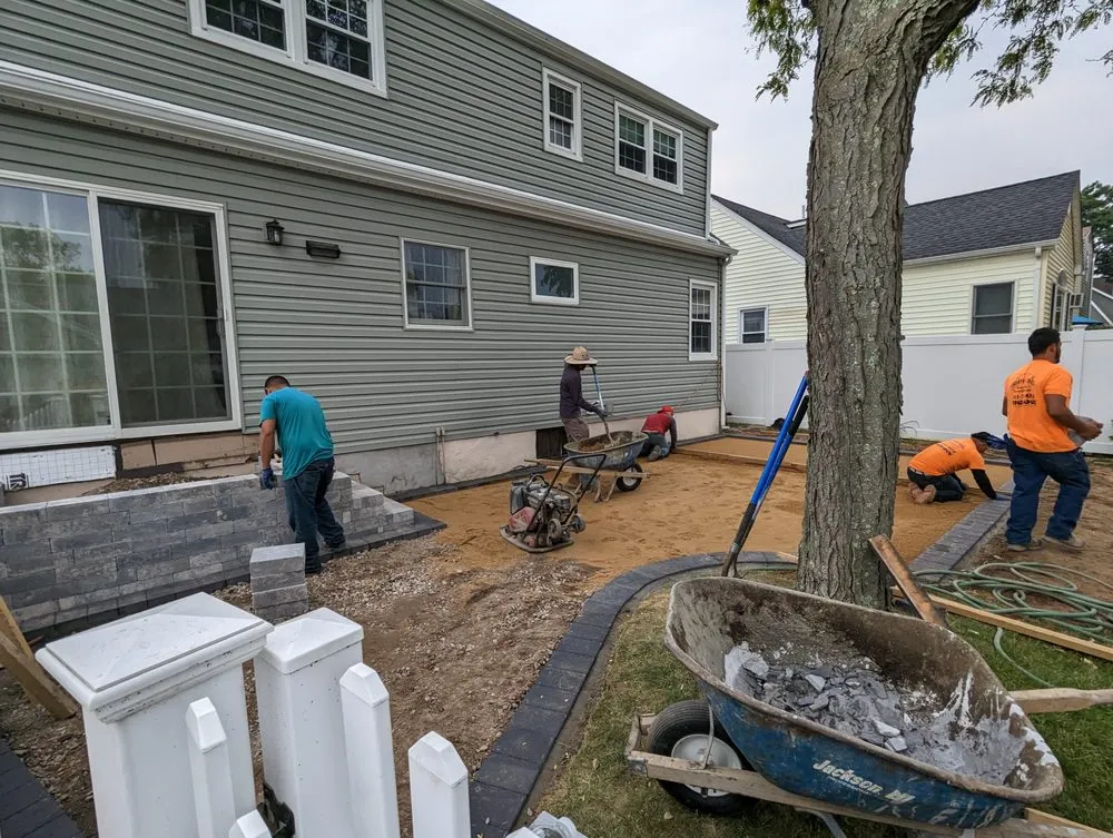 Professional outdoor landscaping for year-round maintenance in West Babylon, NY by Scanapico Bros Landscaping