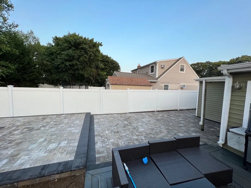 Professional yard maintenance with custom design across West Babylon, NY - Scanapicos Landscaping & Masonry