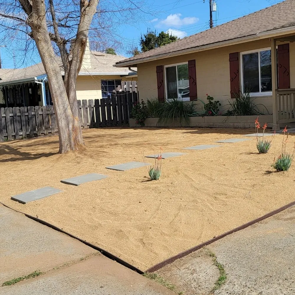 Professional yard maintenance with custom design across Elk Grove, CA - Scape Aesthetics