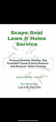 Scape Goat Lawn & Home Service Logo