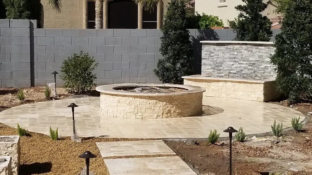 Professional garden landscaping for year-round maintenance in North Las Vegas, NV by Scapes and Stones