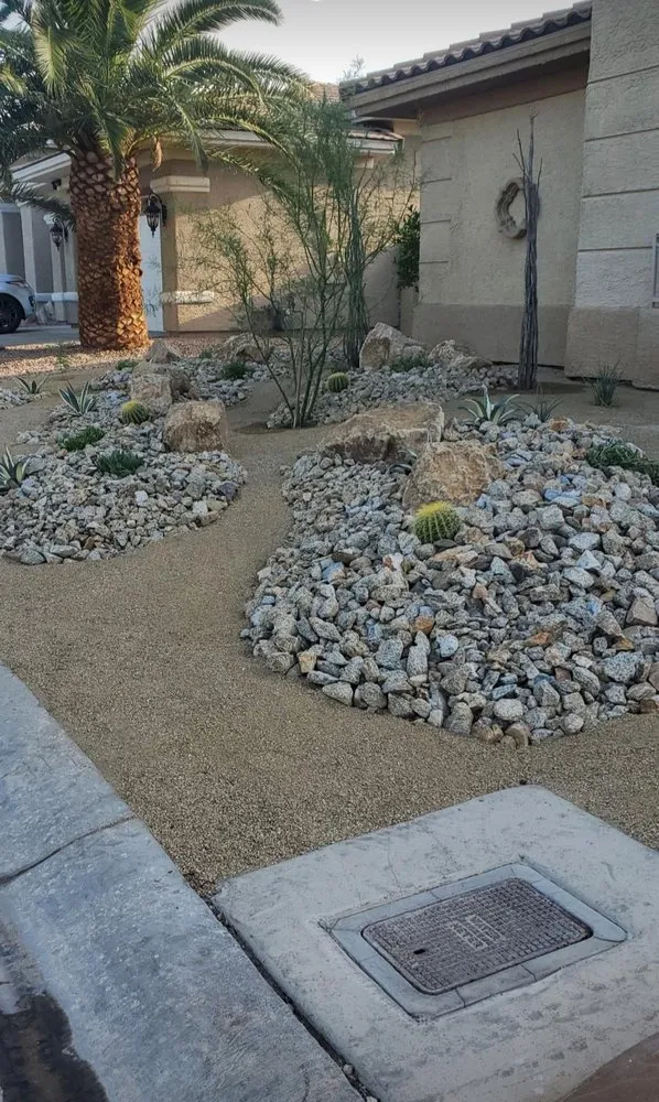 Top-rated lawn care service for homes in North Las Vegas, NV by Scapes and Stones