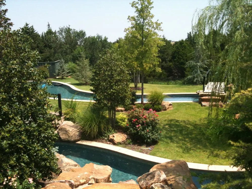 Professional residential landscaping with custom design in Mustang, OK by Scapes