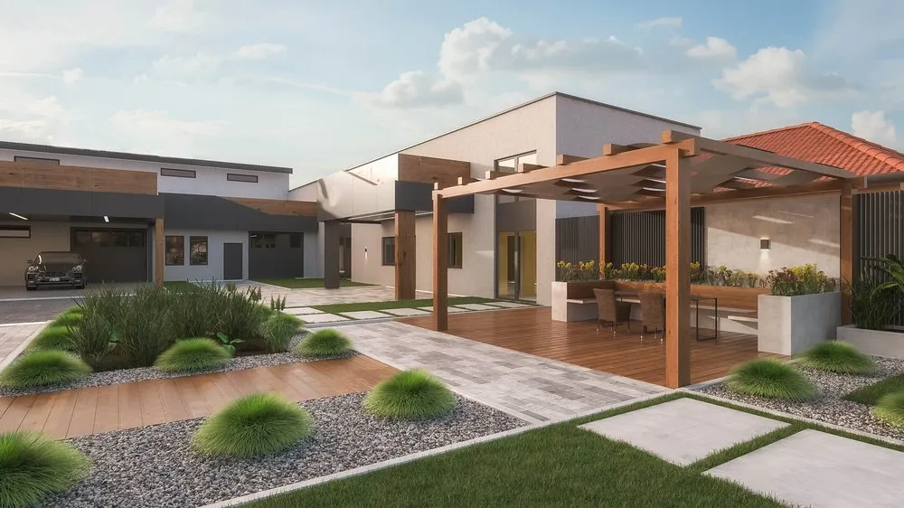 Top-rated landscape design for residential properties in Phoenix, AZ by Scapes Nation