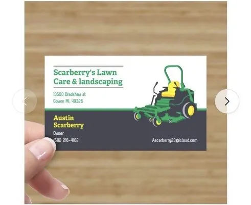 Scarberry Lawncare and plowing Logo