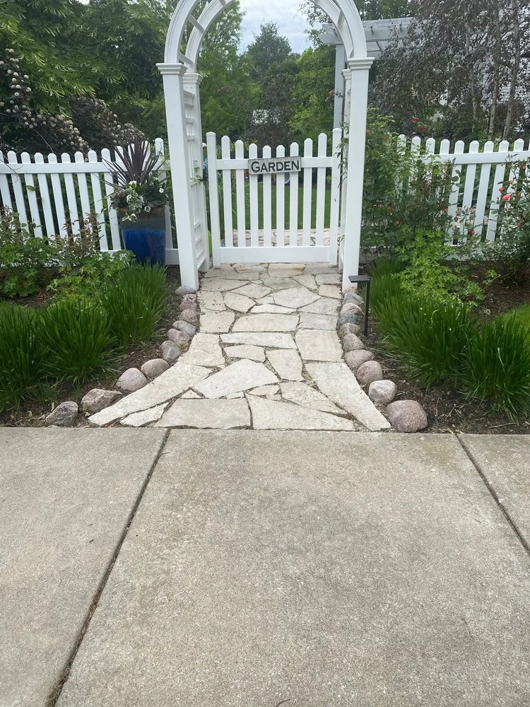 Custom residential landscaping with custom design across Naperville, IL - Scenic Landscape and Brick Paving