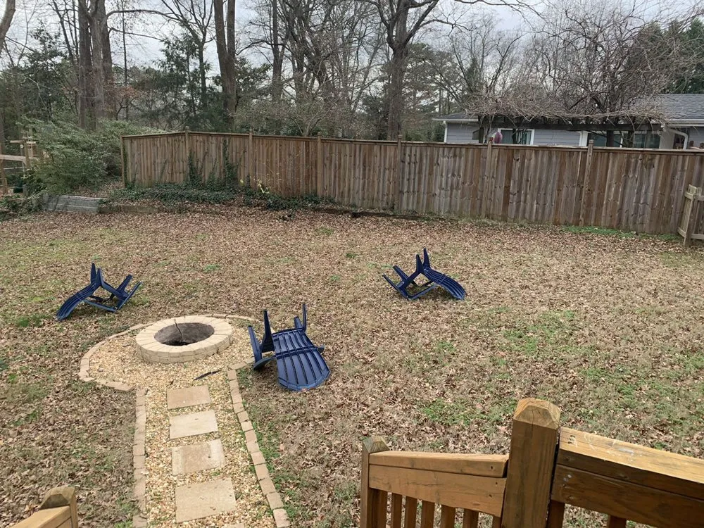 Professional yard cleanup service for year-round maintenance in Dacula, GA by Scenic Lawns & Outdoor Services