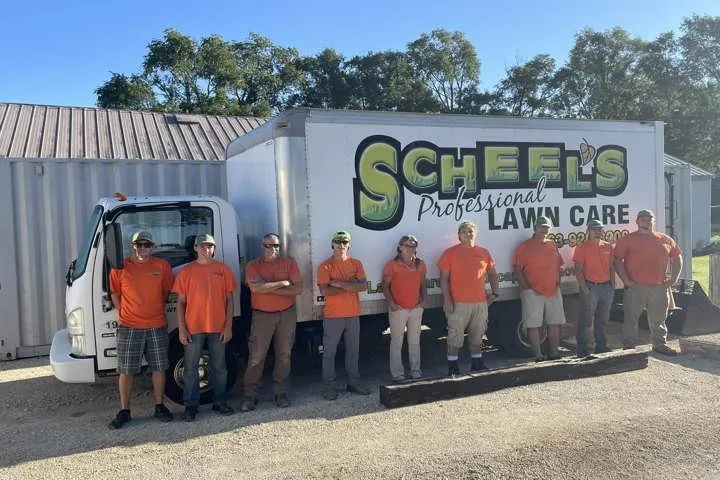 Top-rated outdoor landscaping for residential properties in Fairbank, IA by Scheel's Professional Lawn Care