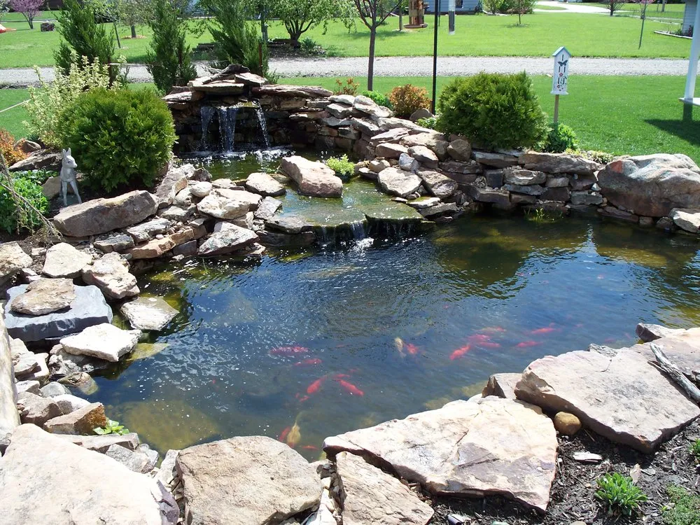 Custom garden landscaping in Emporia, KS by Scheller?s Lawn & Landscaping