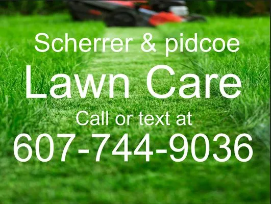 Scherrer & Pidcoe Lawn Care Logo