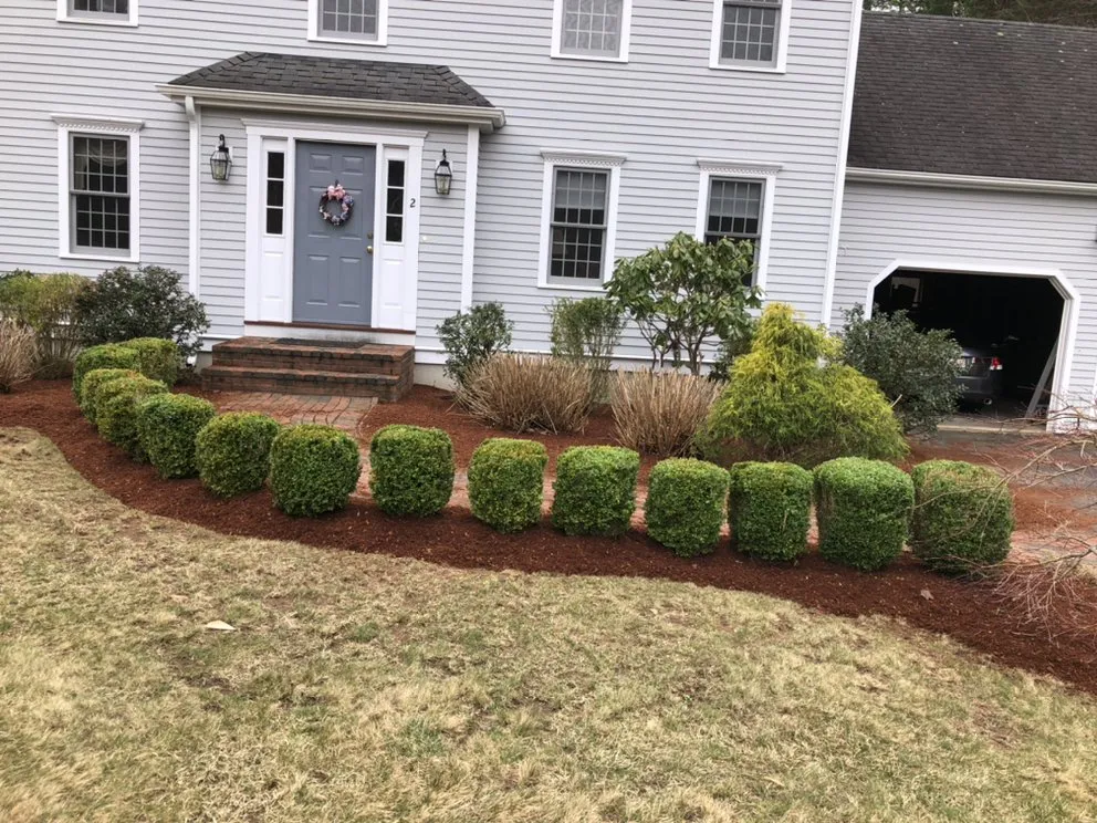 Custom garden landscaping in Whitman, MA by schirmer services
