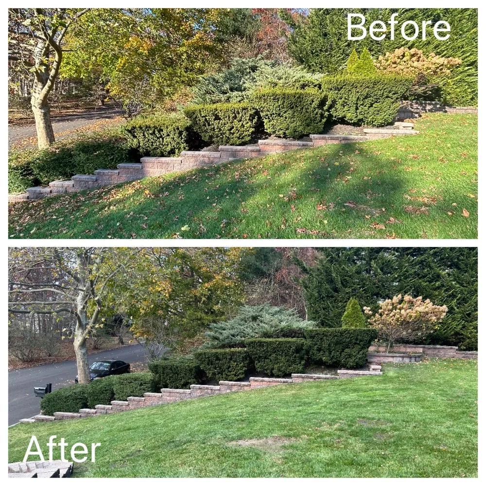 Custom landscape installation for year-round maintenance in Wading River, NY by Schiro’s Landscaping