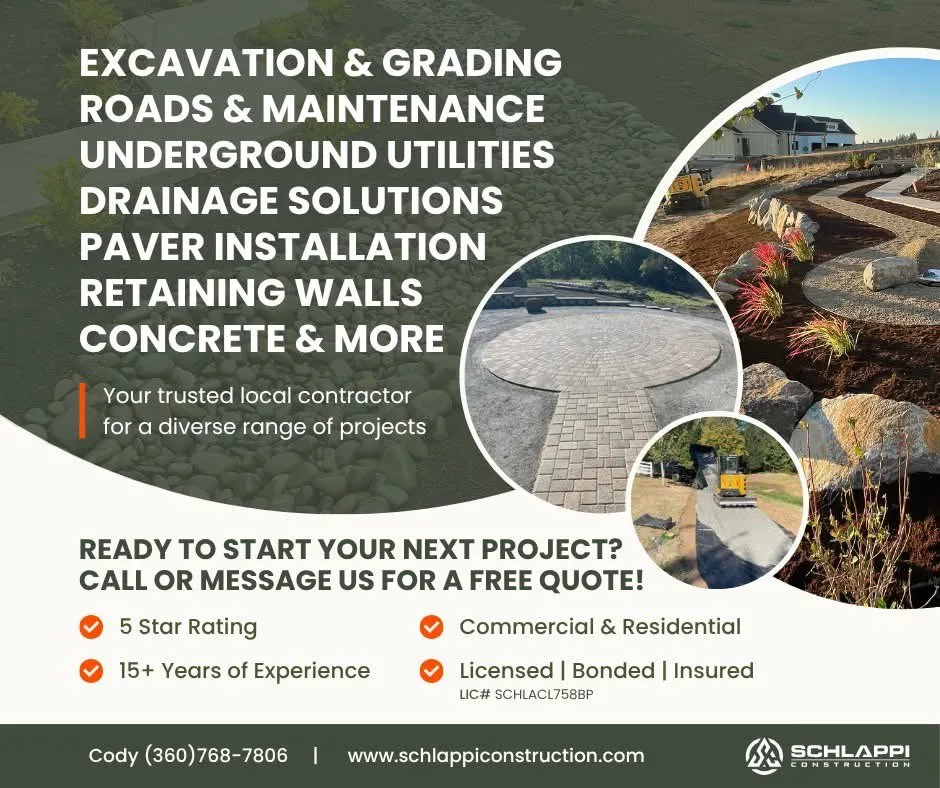 Expert landscape installation in Woodland, WA by Schlappi Construction