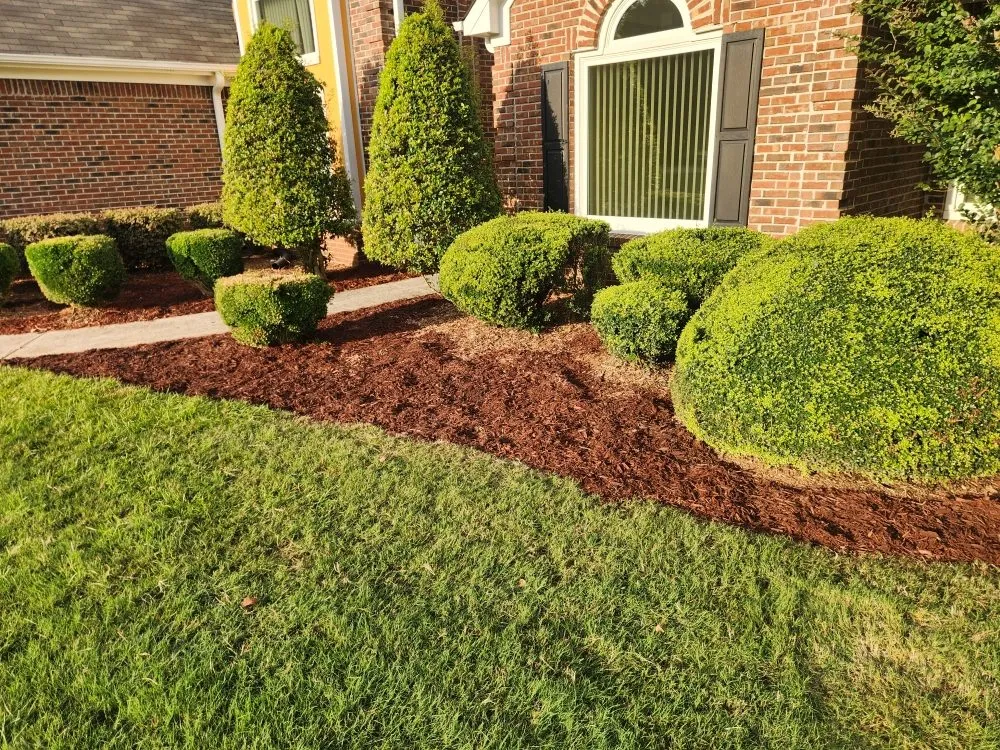 Custom garden landscaping in Loganville, GA by School Boys Lawn Service