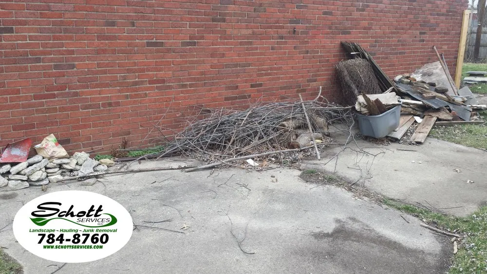 Professional yard cleanup service in Indianapolis, IN by Schott Services