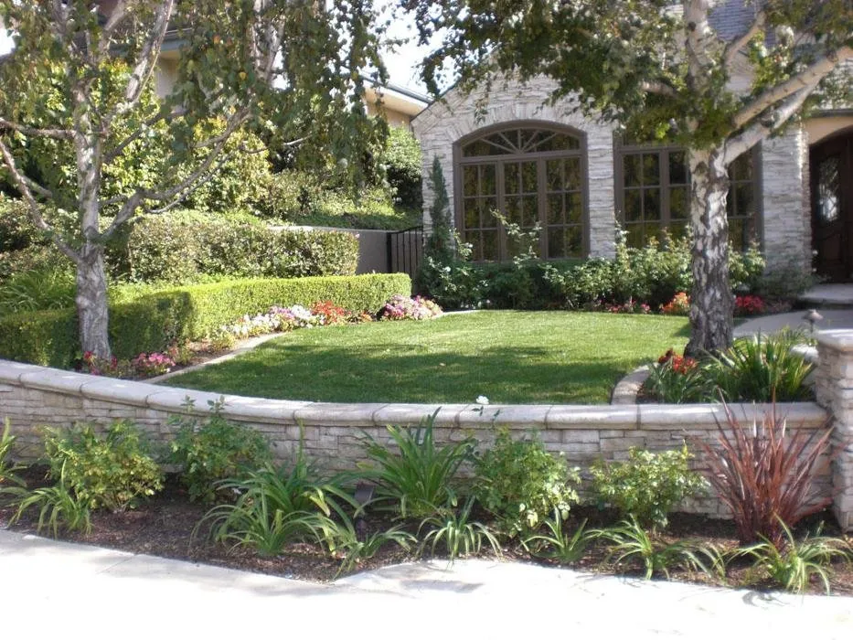 Custom landscape installation in Yorba Linda, CA by Schuster Pools & Construction