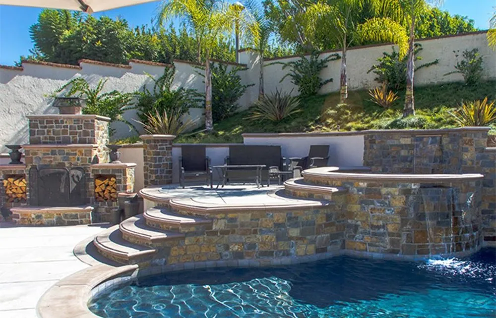 Custom landscape installation for homes in Yorba Linda, CA by Schuster Pools & Construction