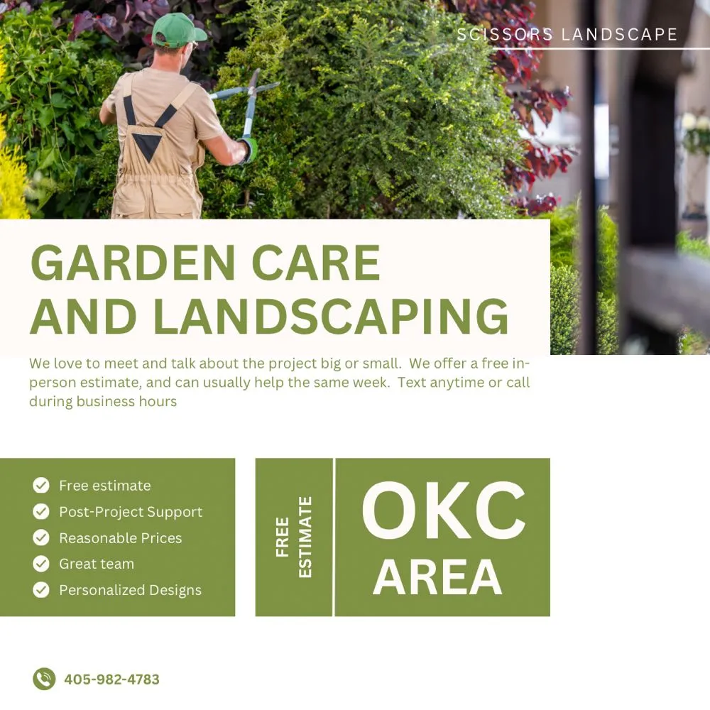 Trusted lawn care service in Oklahoma city, OK by Scissors Landscape