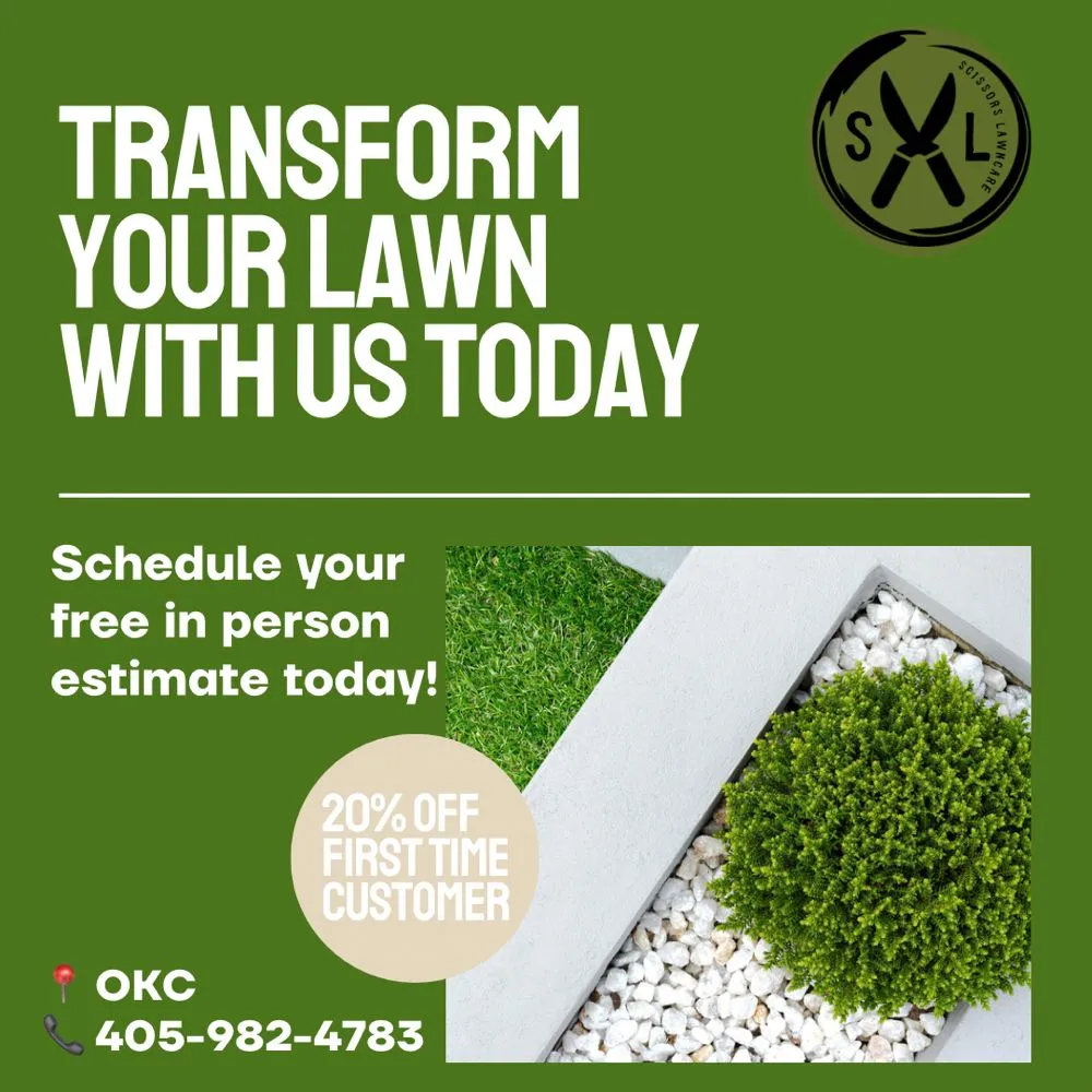 Reliable lawn care service in Oklahoma city, OK by Scissors Landscape