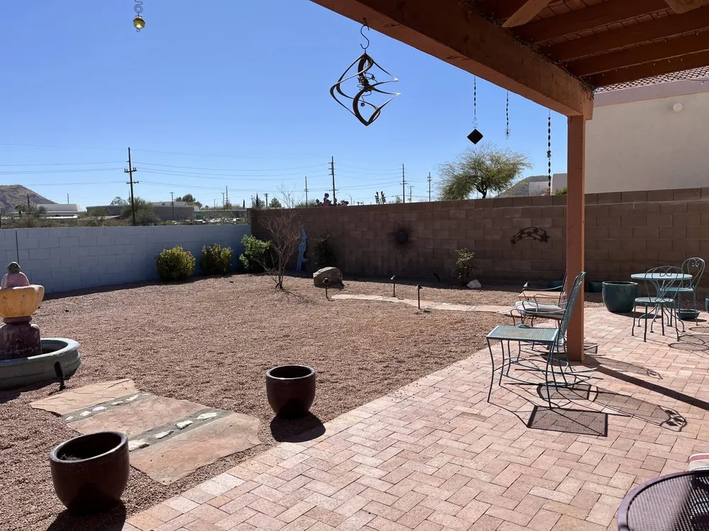Custom landscape installation for year-round maintenance in Tucson, AZ by Scorpion Landscapers