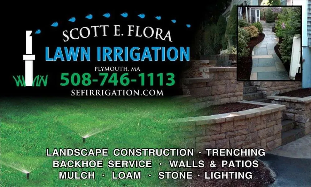Affordable landscape design for year-round maintenance across Plymouth, MA - Scott E Flora Lawn Irrigation