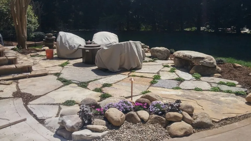 Custom garden landscaping near you in Waxhaw, NC by Scott Turf and Landscape