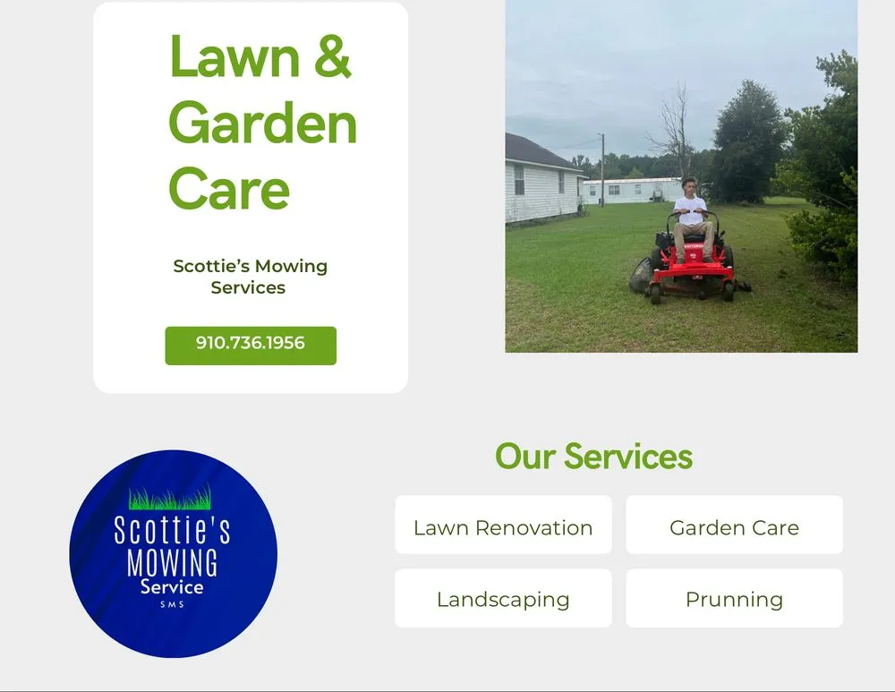 Reliable landscape installation in Lumberton, NC - Scottie’s Mowing Service