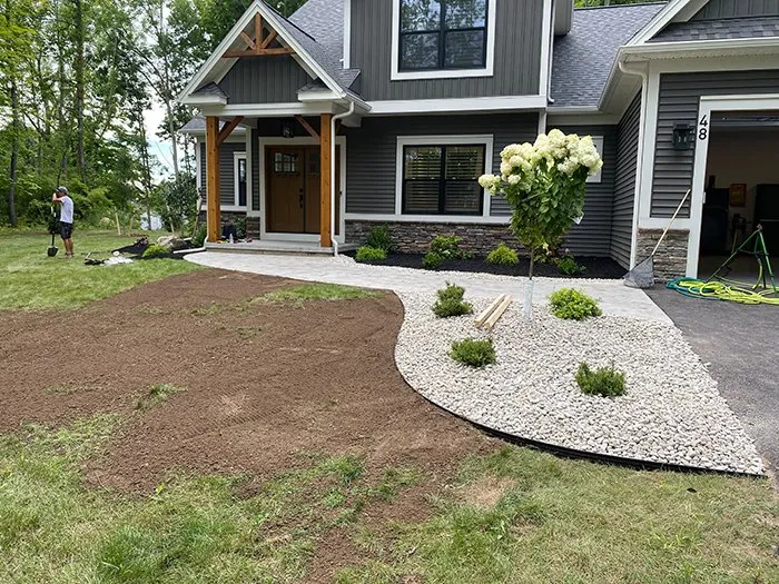 Affordable garden landscaping in Rochester, NY by Scott's Landscaping and Fencing