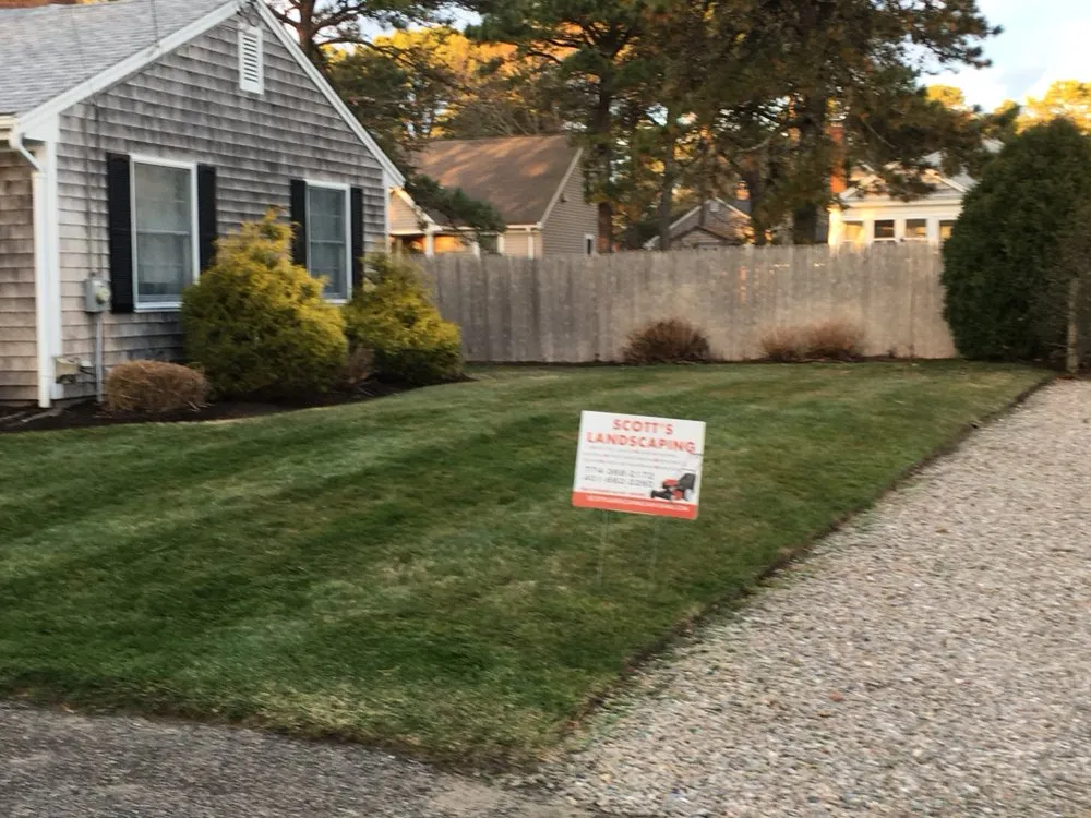 Custom residential landscaping in Yarmouth, MA by Scott's Landscaping Property Management