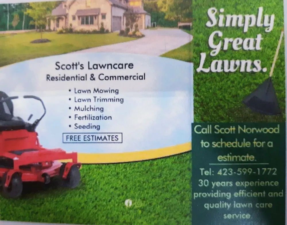 Expert yard maintenance in Cleveland, TN - Scott's Lawncare