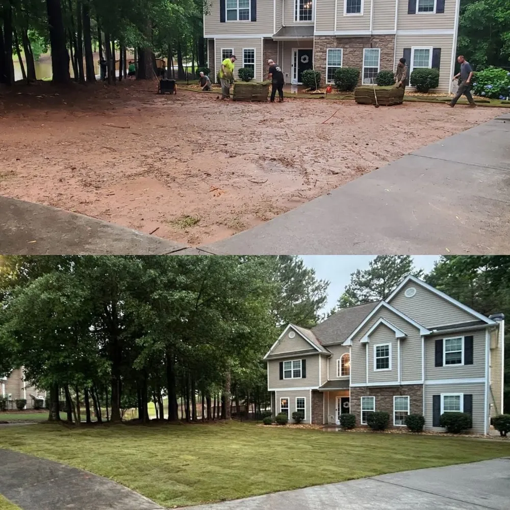 Affordable outdoor landscaping in Hampton, GA by Scotts Stump & Lawn Service