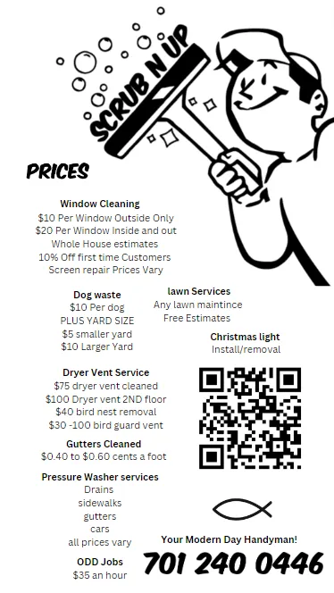 Professional yard cleanup service for residential properties in Benedict, ND by Scrub N Up