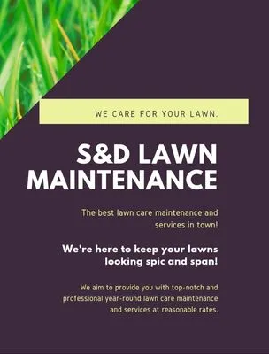 S&D Lawn Maintenance Logo