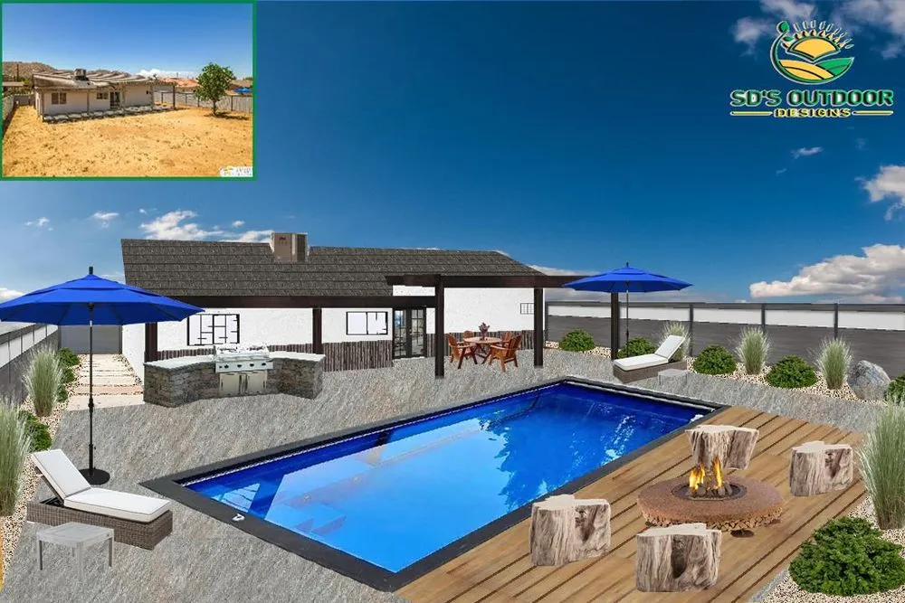 Custom landscape design in Salmon, ID by SD's Outdoor Designs and Landscaping