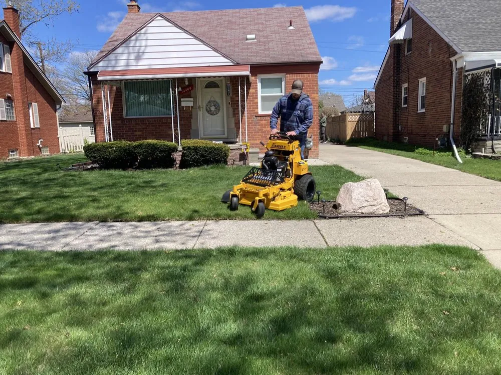 Custom lawn mowing service for beautiful yards across Wyandotte, MI - S&E Landscaping Excavation