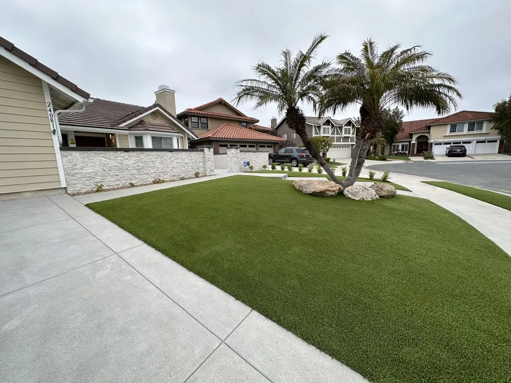 Custom garden landscaping with custom design across Orange, CA - Sea Breeze Landscaping Construction
