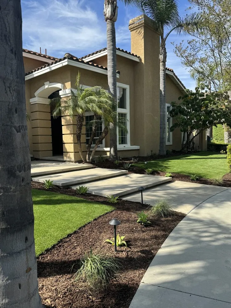 Professional yard maintenance for residential properties in Orange, CA by Sea Breeze Landscaping Construction
