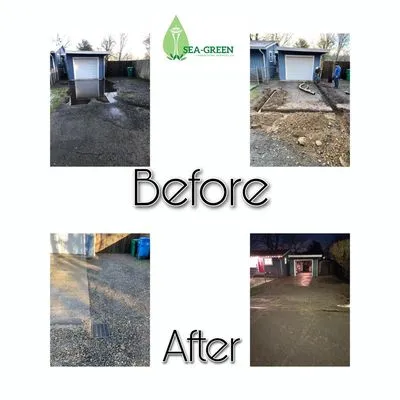 Sea-green lanscaping