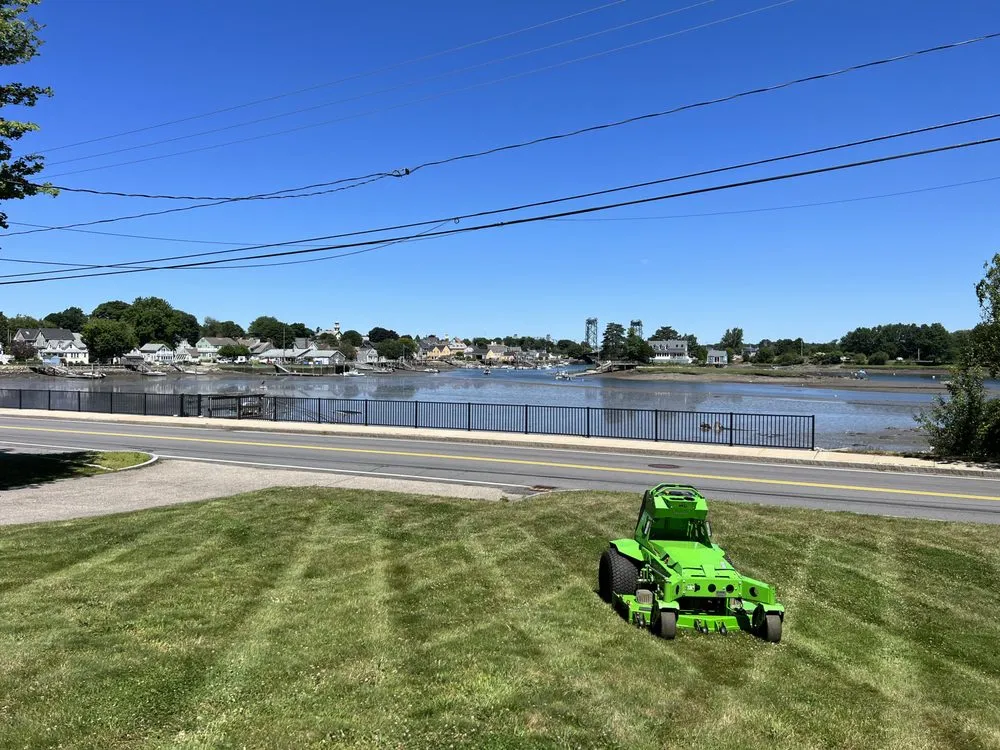 Affordable landscape installation in Newington, NH by Seacoast Ecomow