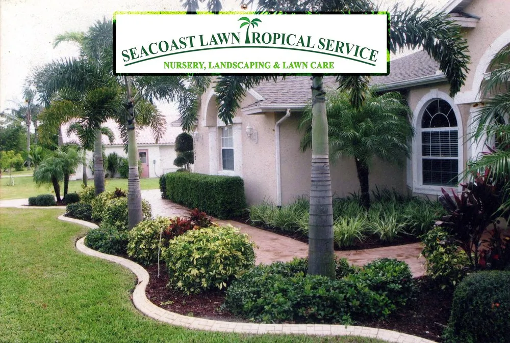 Custom landscaping services for year-round maintenance in Port St. Lucie, FL by Seacoast Lawn Tropical Service