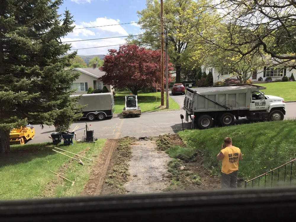 Affordable yard maintenance with custom design in Walden, NY by Seal King Paving