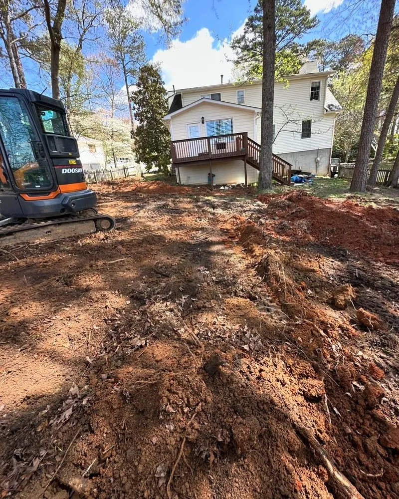 Professional yard cleanup service for homes across Marietta, GA - Seans Bobcat Service