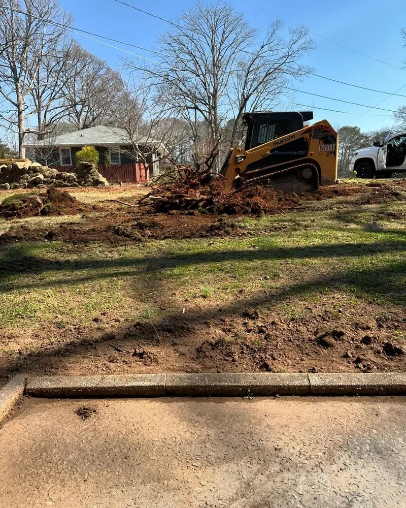 Professional landscape installation for outdoor upgrades in Marietta, GA by Seans Bobcat Service