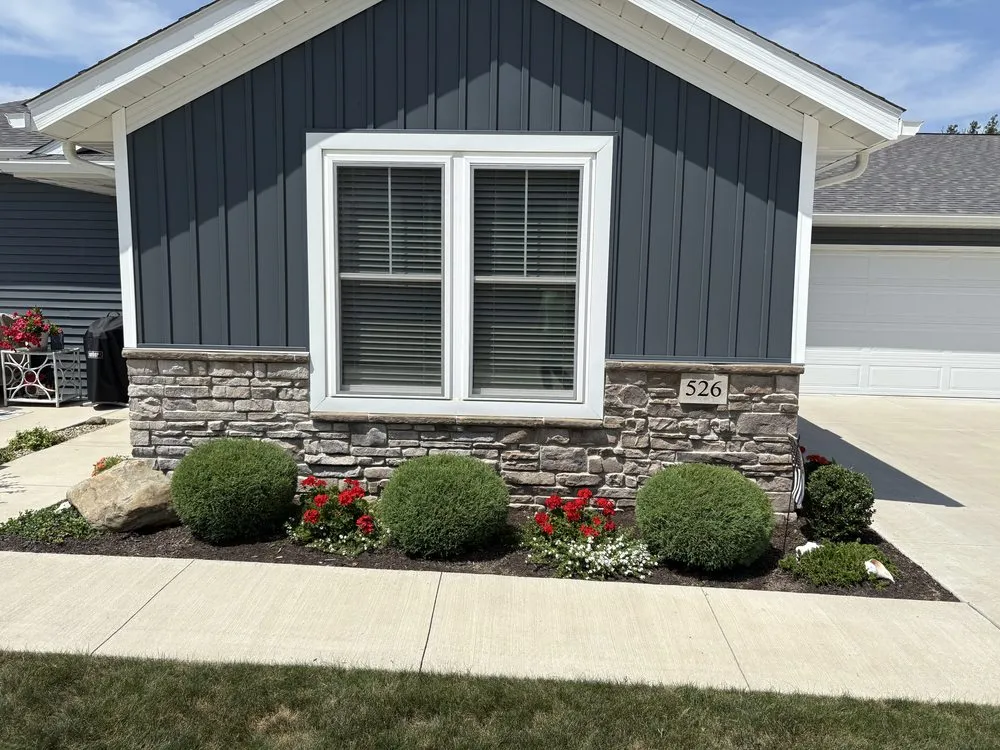 Custom garden landscaping in Wooster, OH by Sean's Outdoor Services