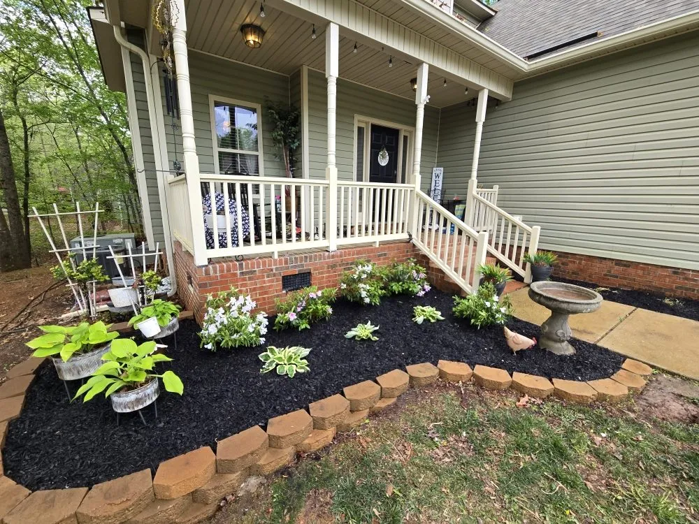 Professional garden landscaping for homes across Clayton, NC - Seasonal Images Landscapes