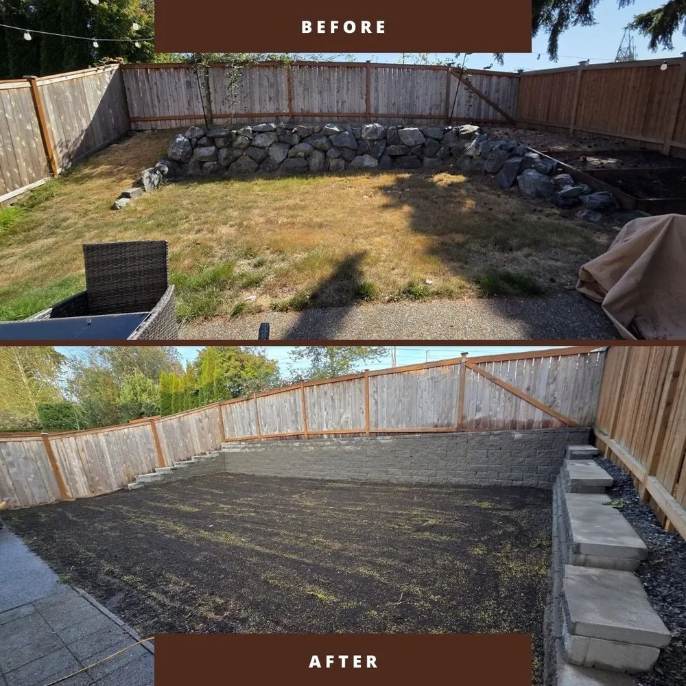 Custom outdoor landscaping in Lynnwood, WA by Seattlemaple Landscaping